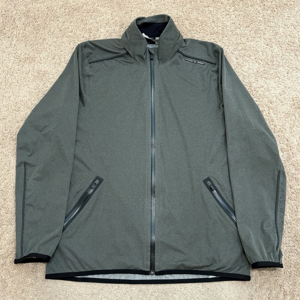 Adidas Porsche Design P5000 Full Zip WindBreaker Jacket Mens Large Gray